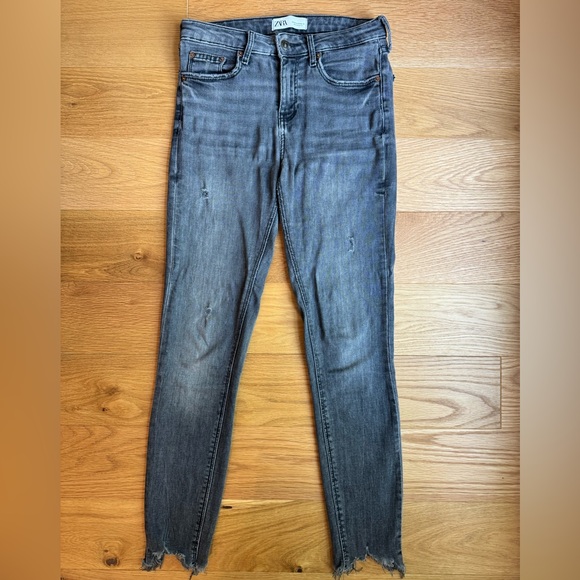 Zara Black Skinny Jeans Size 4 - Picture 2 of 4